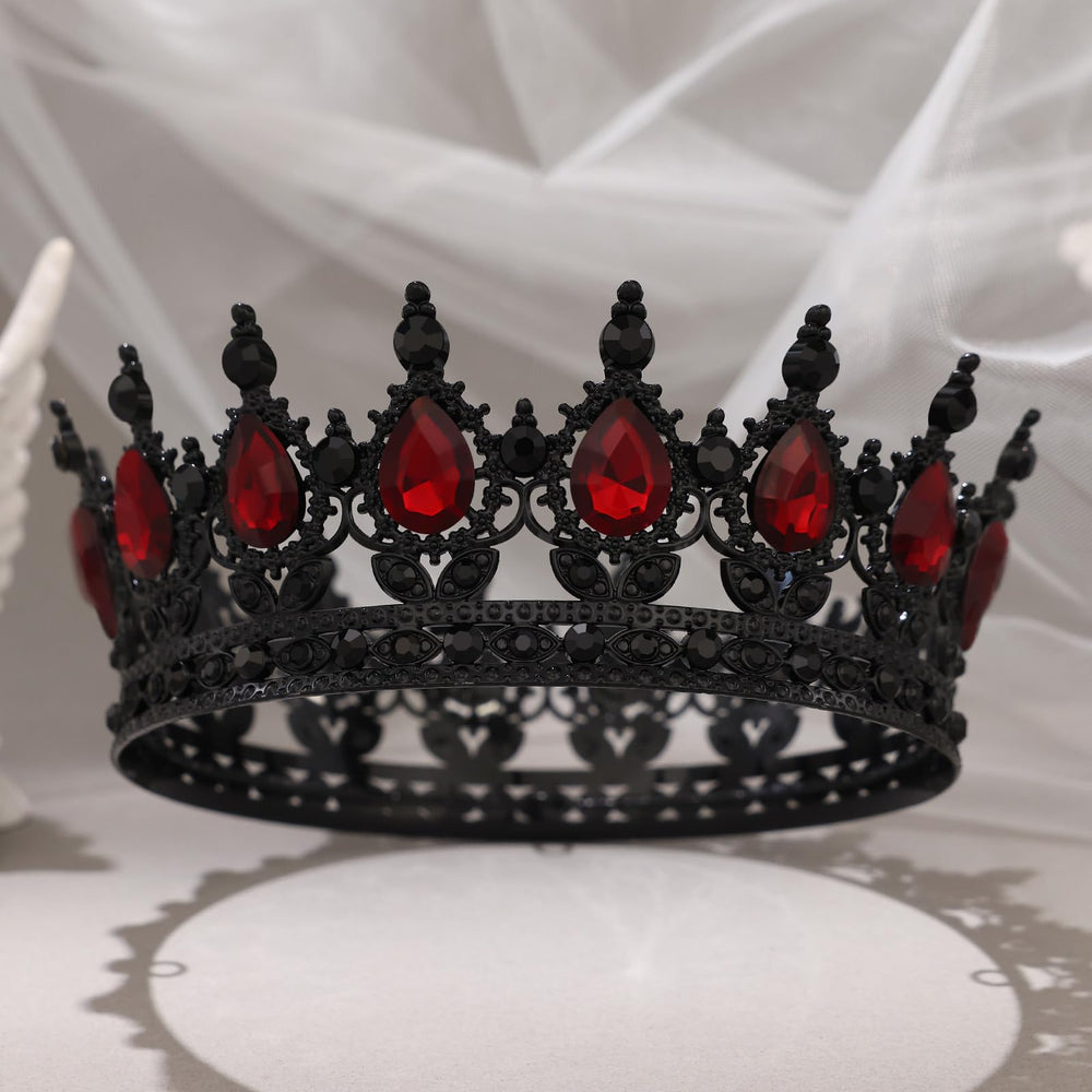 Feltent crown worn in styled hair demonstrating secure fit and beauty