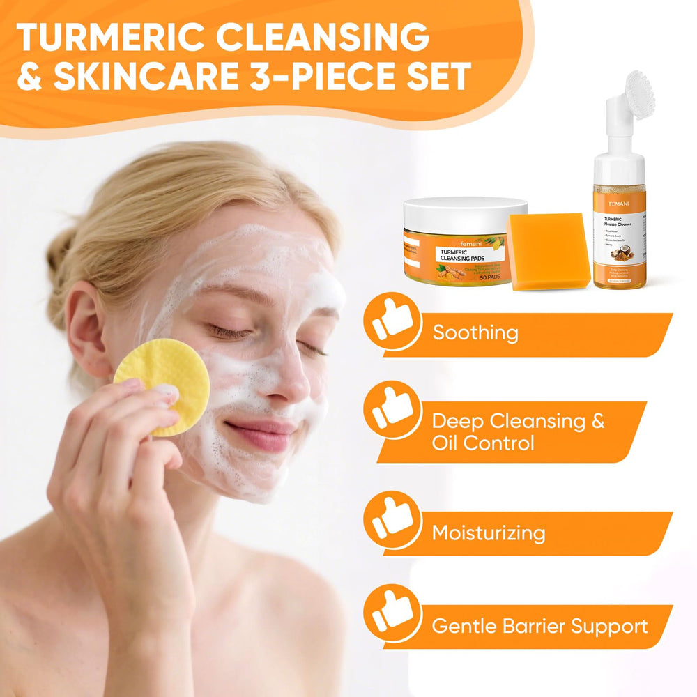 femani soap lather on hand showing gentle cleansing foam