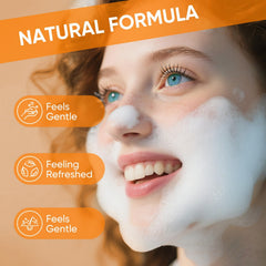 femani turmeric soap bar close-up showing texture and natural color