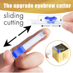 fenshine film applied over microbladed eyebrow showing protective seal benefit