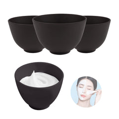 FERCAISH front view of four black silicone bowls showing compact set and practicality