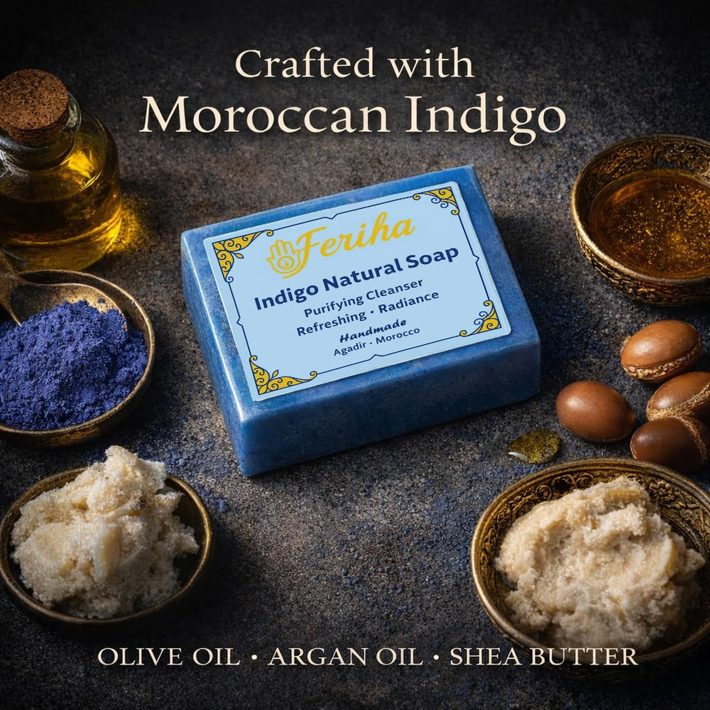 FERIHA creamy lather on hands for hydrated cleansing