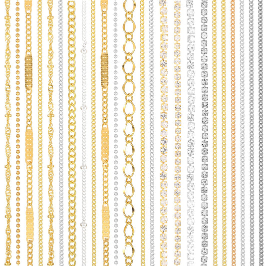 Fibraze front packaging displaying 24-piece nail charm set, clear identification and variety