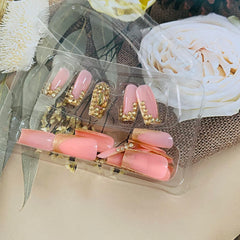 FIEONCIY charm detail showing decorative accents that enhance nail design