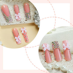 FIEONCIY close-up of rhinestone and charm details highlighting decorative sparkle