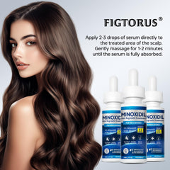 FIGTORUS applying serum to scalp for targeted thinning coverage