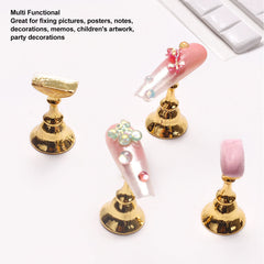 FILFEEL clay securing a false nail tip, enabling precise nail painting