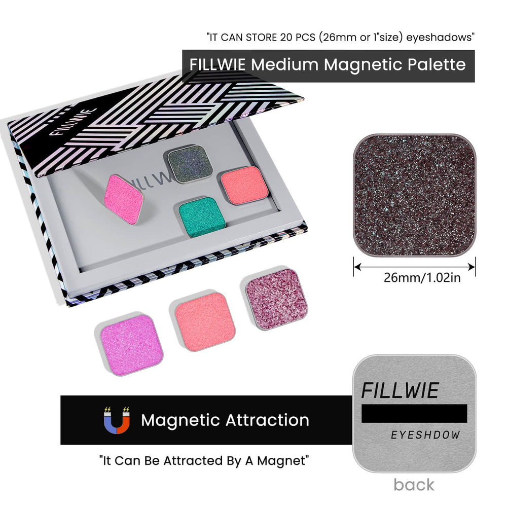 Product label and refill markings on Fillwie pan showing easy-identify refill system benefit