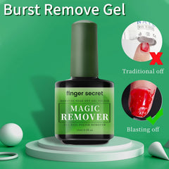 finger secret gel texture close-up demonstrating thick consistency for precise application benefit