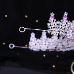 FIRCRE tiara packaging with matching clip showing ready-to-wear convenience