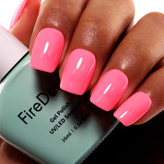 Firedeep brush stroke detail demonstrating smooth application and even color payoff