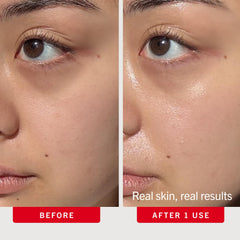 First Aid Beauty serum ingredient flatlay with hyaluronic acid and colloidal oatmeal benefit
