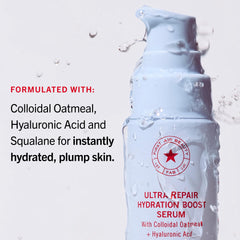 First Aid Beauty serum on hand application demonstrating quick absorption and smoothness