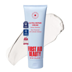 First Aid Beauty front jar showing product and clear labeling for easy identification