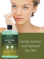 First Botany using aloe gel through damp hair to moisturize scalp and reduce frizz