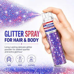 firstfly glitter on child’s face for kid-friendly festive sparkle and safe use