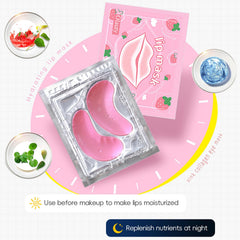 firstfly open pack exposing 15 eye and 15 lip masks for convenience