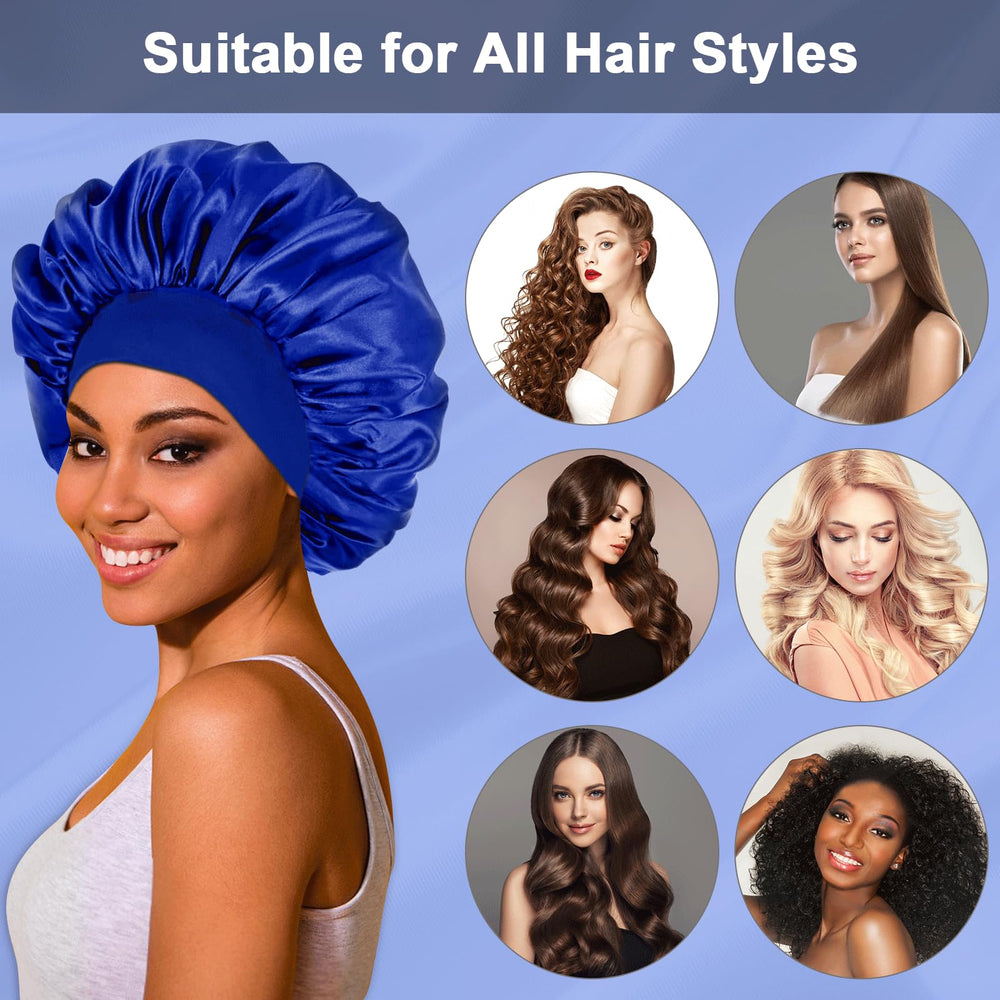 FIRSTPELLA bonnet worn in bed preventing frizz while sleeping