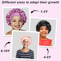 FIRSTPELLA child playing indoors wearing bonnet to keep hair clean