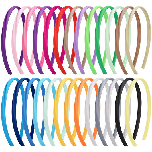 Fishdown front view of 26-piece headband set showing colorful assortment and variety