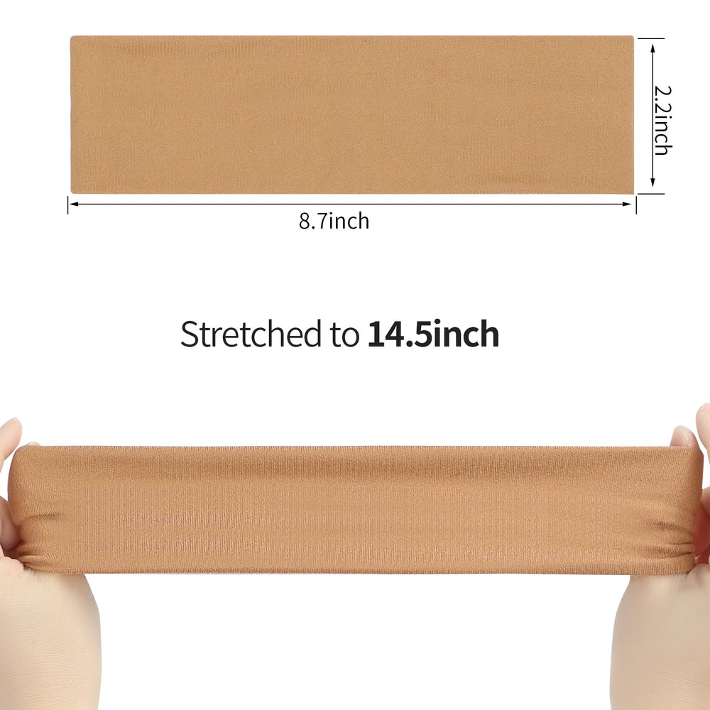 Fishinsea headband stretched to show elasticity and secure fit