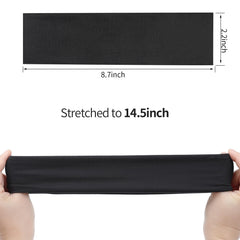 Fishinsea headband during yoga pose providing secure fit and distraction-free focus