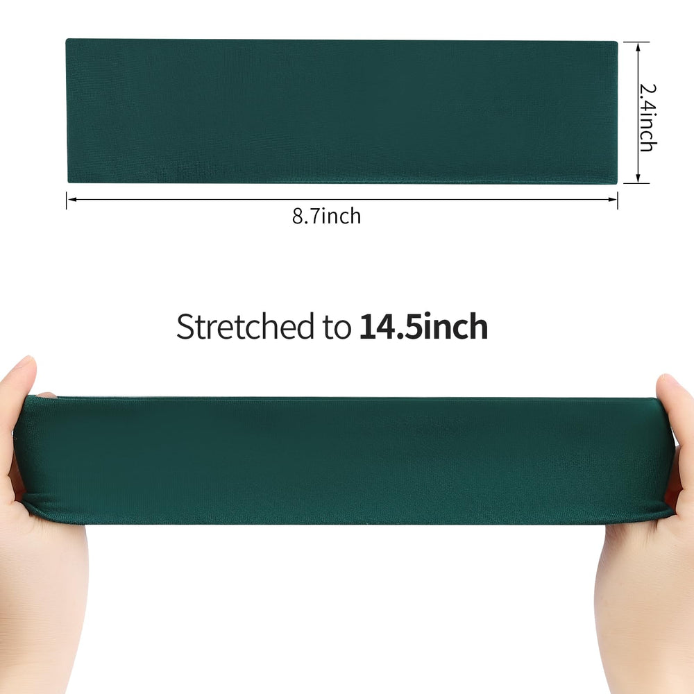 Fishinsea headband in use during yoga demonstrating secure non-slip hold