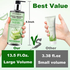FITOEG gel texture close-up illustrating smooth glide and hydrating finish