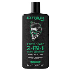 Fix Your Lid front packaging showing bottle and branding, highlighting quick one-step routine