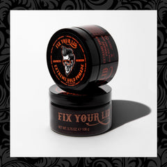 Fix Your Lid used to style a pompadour demonstrating strong hold benefit