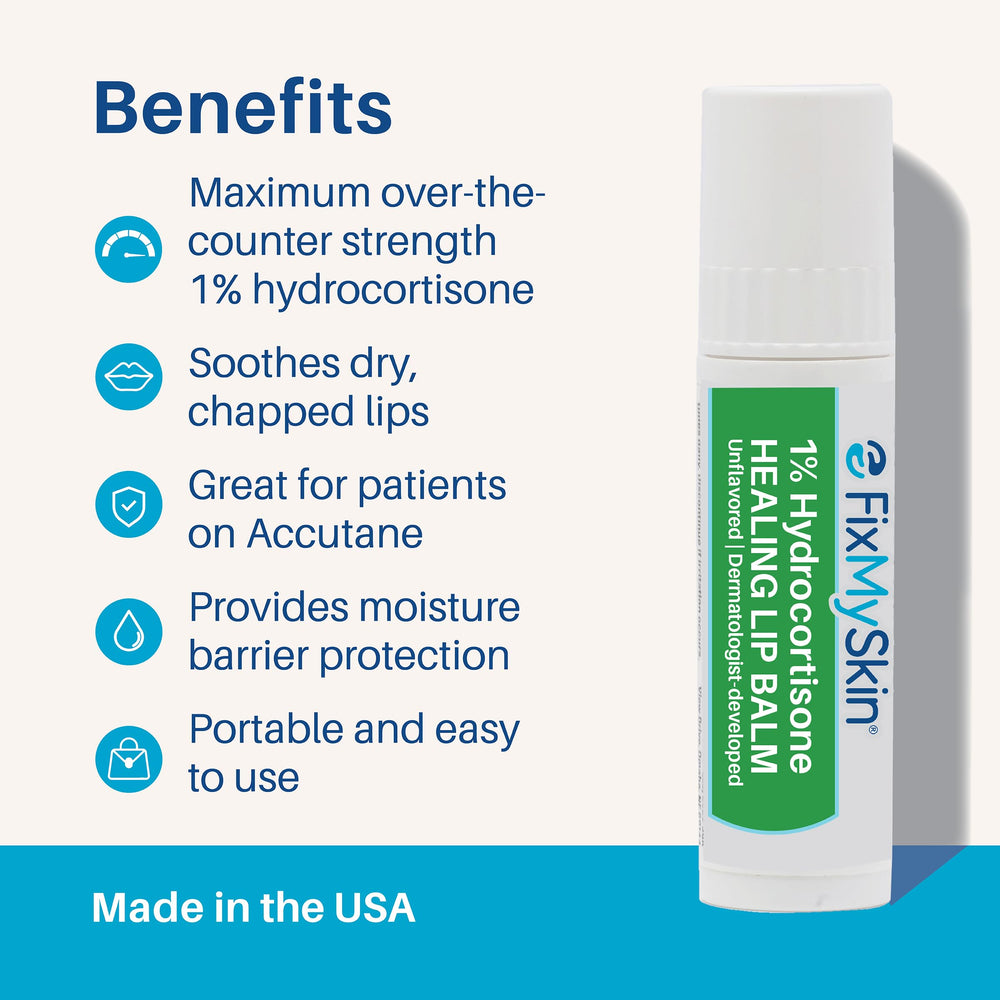 FixMySkin balm texture close-up demonstrating smooth, non-greasy finish that soothes lips