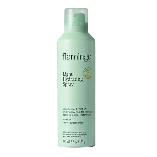 Flamingo front packaging 6.7 oz showing label and size benefits