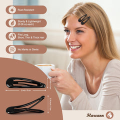 FLAREANN clip securing side hair, keeping bangs tidy and out of face