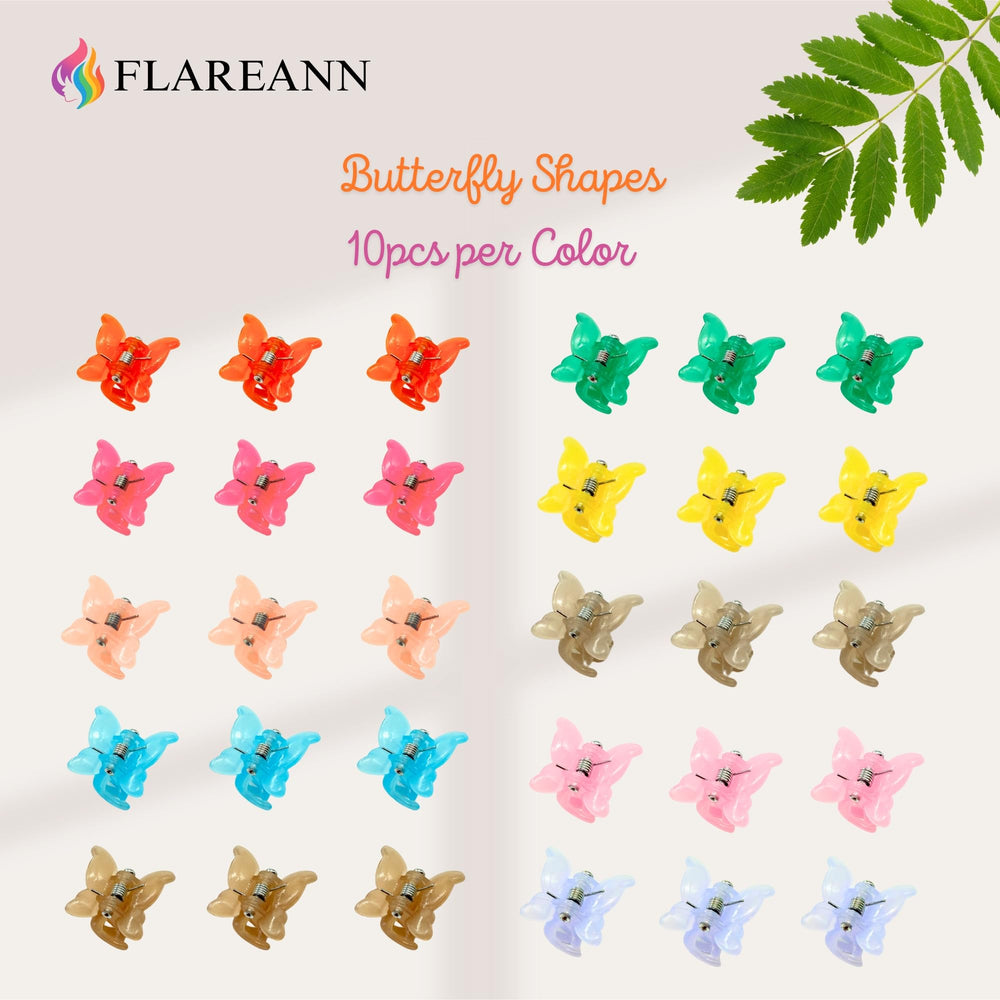 FLAREANN spread of ten jelly colors neatly arranged to choose matching clips