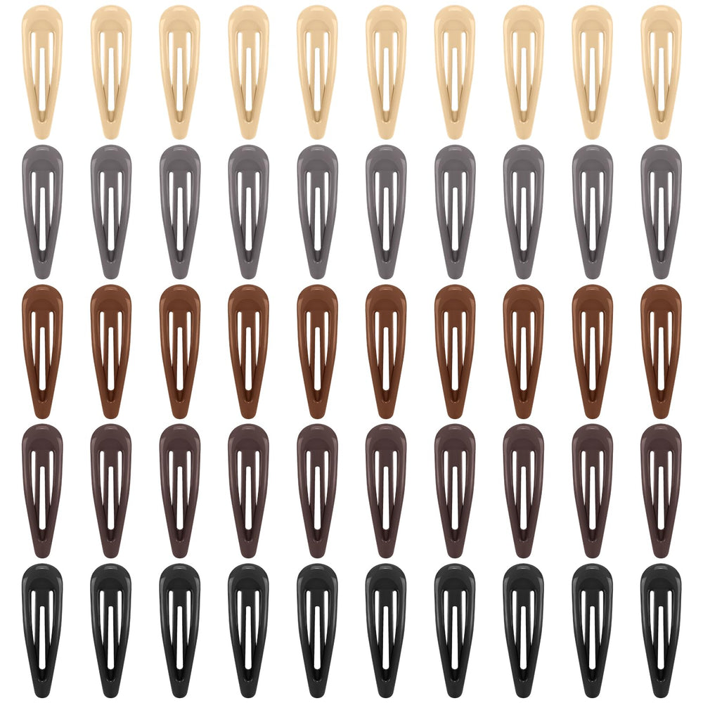 FLAREANN front packaging showing 50 neutral snap hair clips, tidy storage benefit