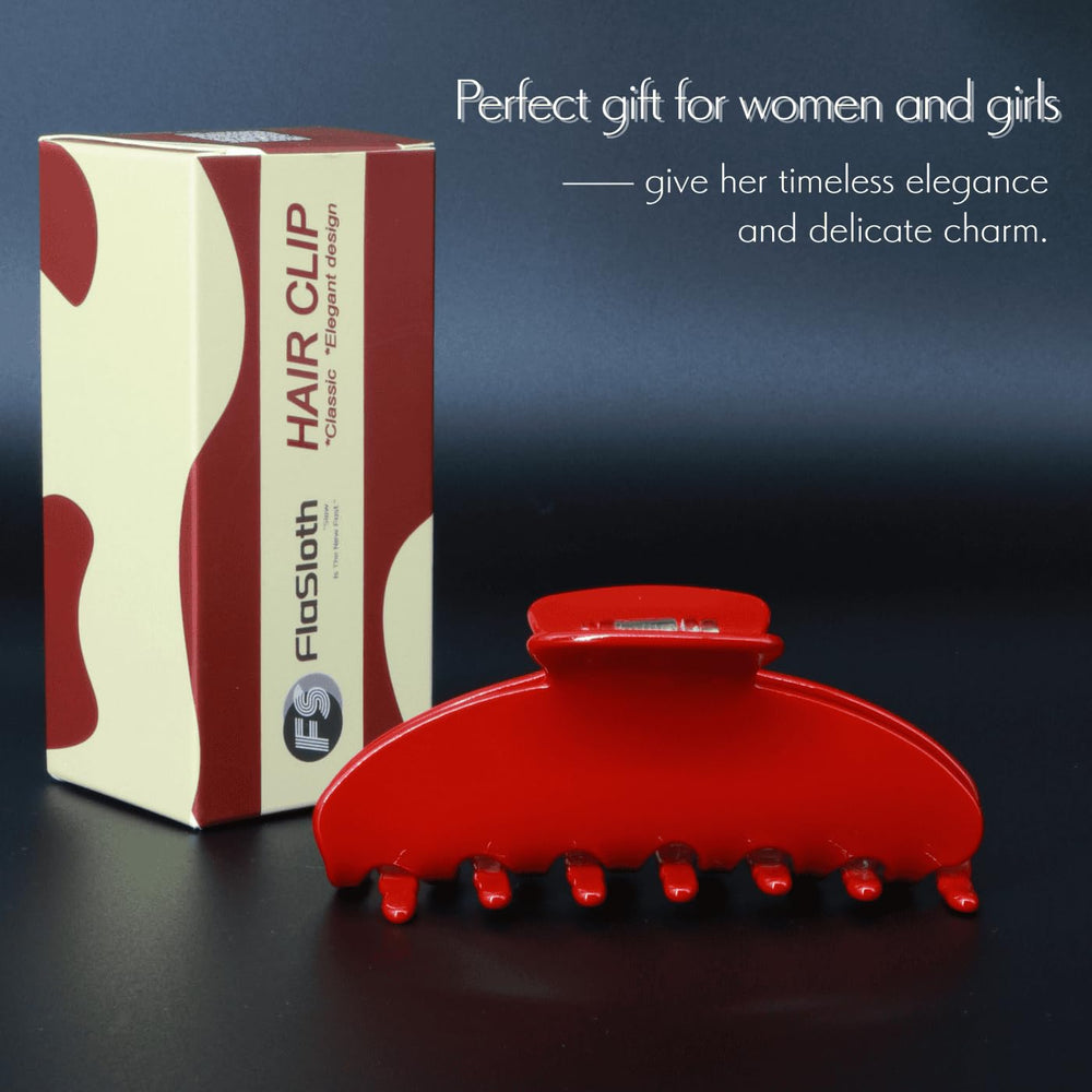 FlaSloth Cherry Red gift box with satin lining emphasizing ready-to-gift presentation