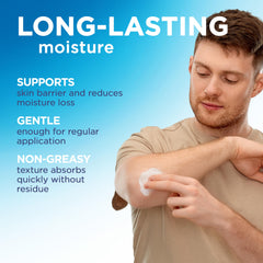 Flexitol being applied to an elbow to soften rough skin and reduce flaking benefit