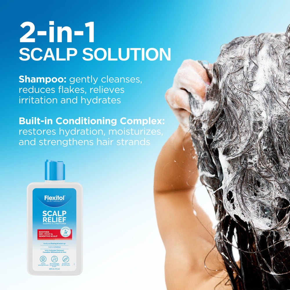 Flexitol conditioner close-up texture showing moisturizing consistency and softness