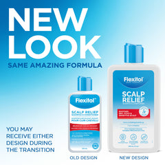 Flexitol bottles beside hand to show 7.1 oz size and travel-friendly convenience