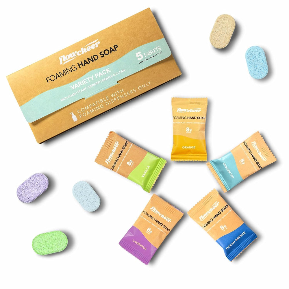 flowcheer front packaging showing sample pack and benefits