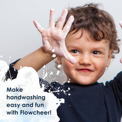 flowcheer refill demonstration pouring water and dropping tablet into bottle