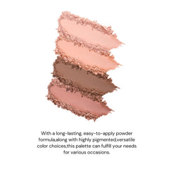 Flower Knows open palette displaying six warm neutral shades for versatile looks