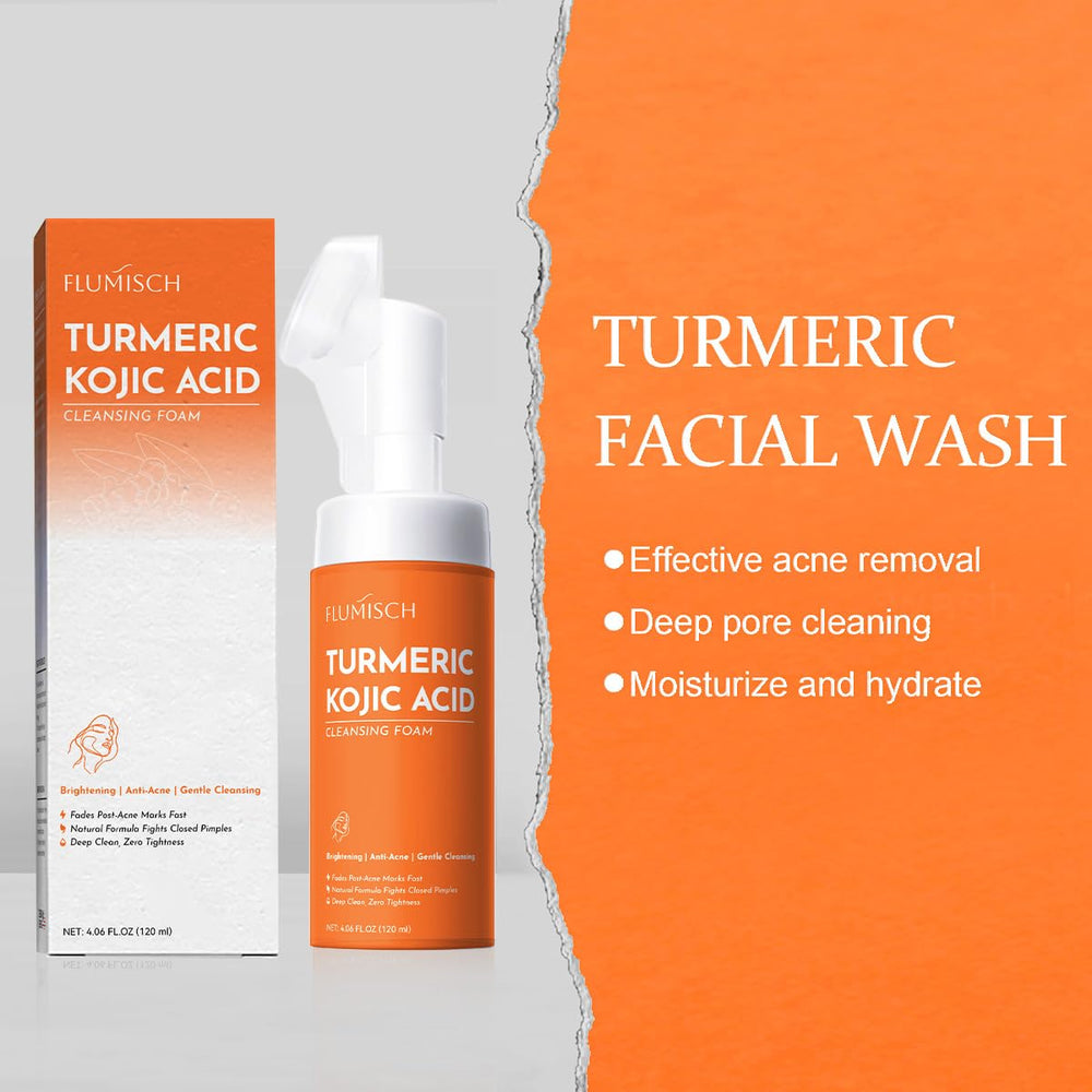 FluMisch kojic acid molecule graphic emphasizing targeted brightening