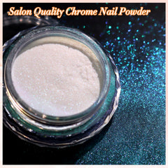 FNNZ pigment applied on black base showing intense aurora chrome reflection