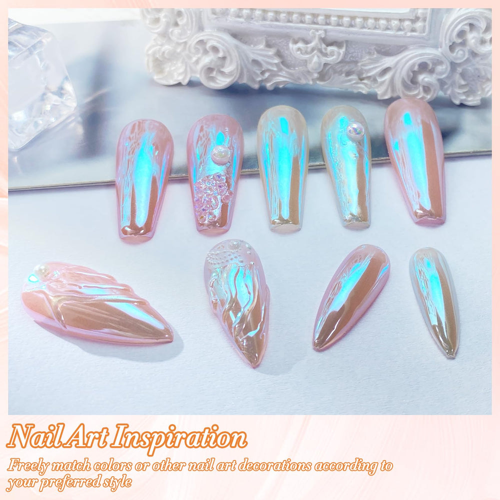 FNNZ Glacier Ocean with applicator tool demonstrating easy mirror finish application