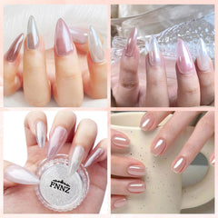 FNNZ application tools with powder demonstrating easy DIY salon application benefit