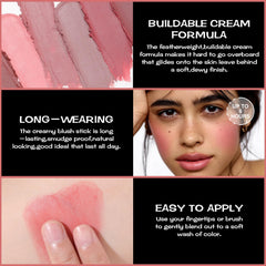 FOCALLURE stick tip close-up showing smooth formula for precise application