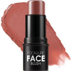 FOCALLURE front packaging showing BURNING CLAY shade and compact design benefits