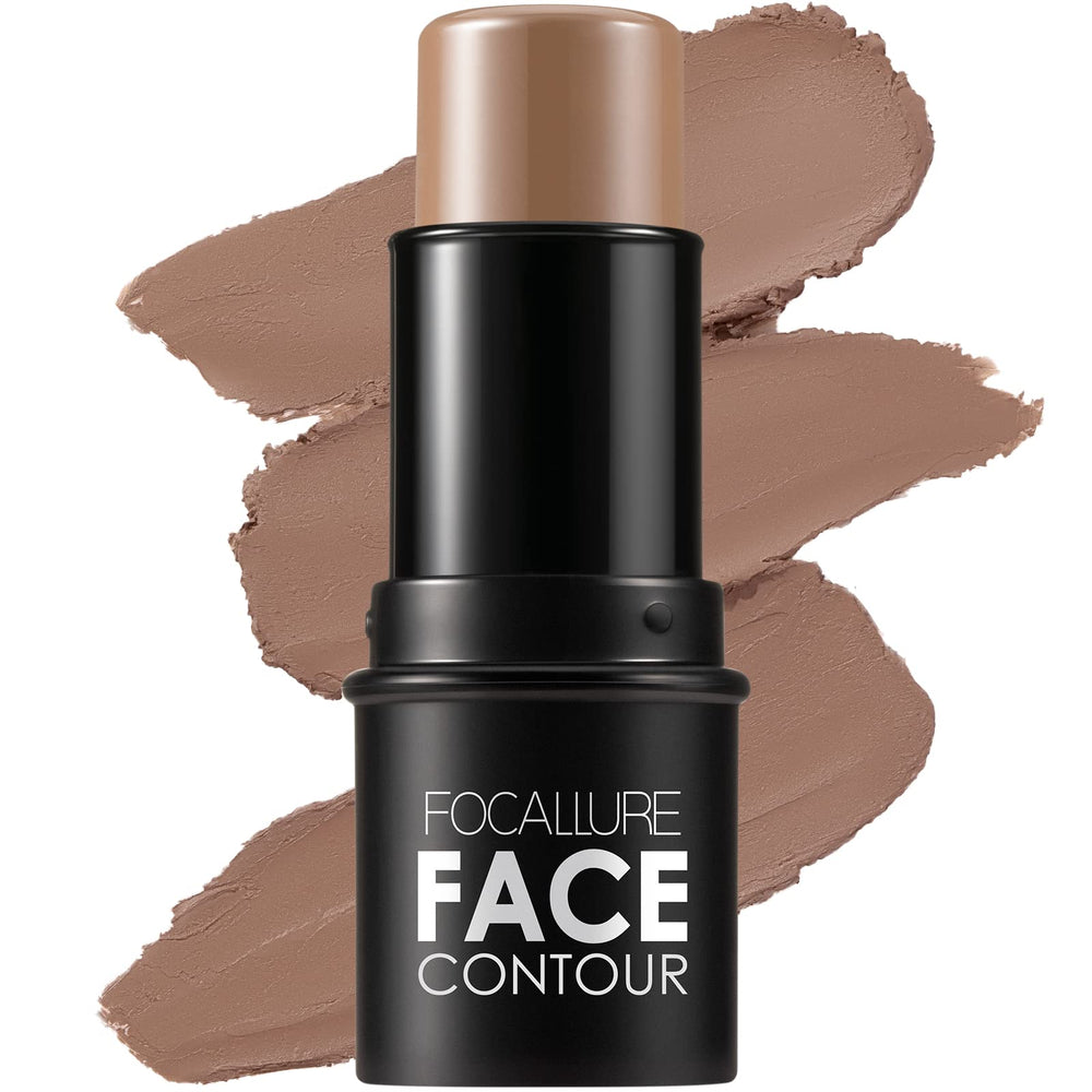 FOCALLURE MOCHA cream contour stick front view showing slim portable packaging and tip