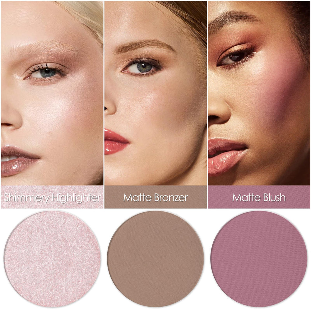 FOCALLURE close-up of powder texture illustrating smooth, micro-milled finish